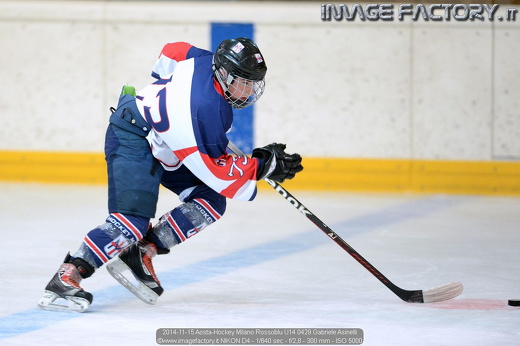 2014-11-15 Aosta-Hockey Milano Rossoblu U14 0429 Gabriele Asinelli